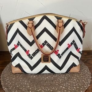 Dooney & Bourke Ironman-branded Chevron Satchel – EUC